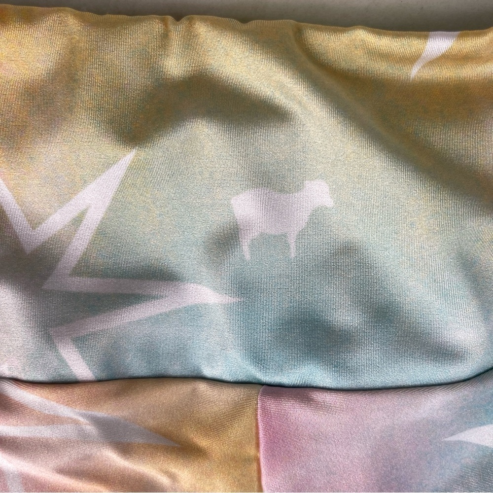Goldsheep Pastel Tie Dye Stars Bike Shorts Large - Picture 3 of 7